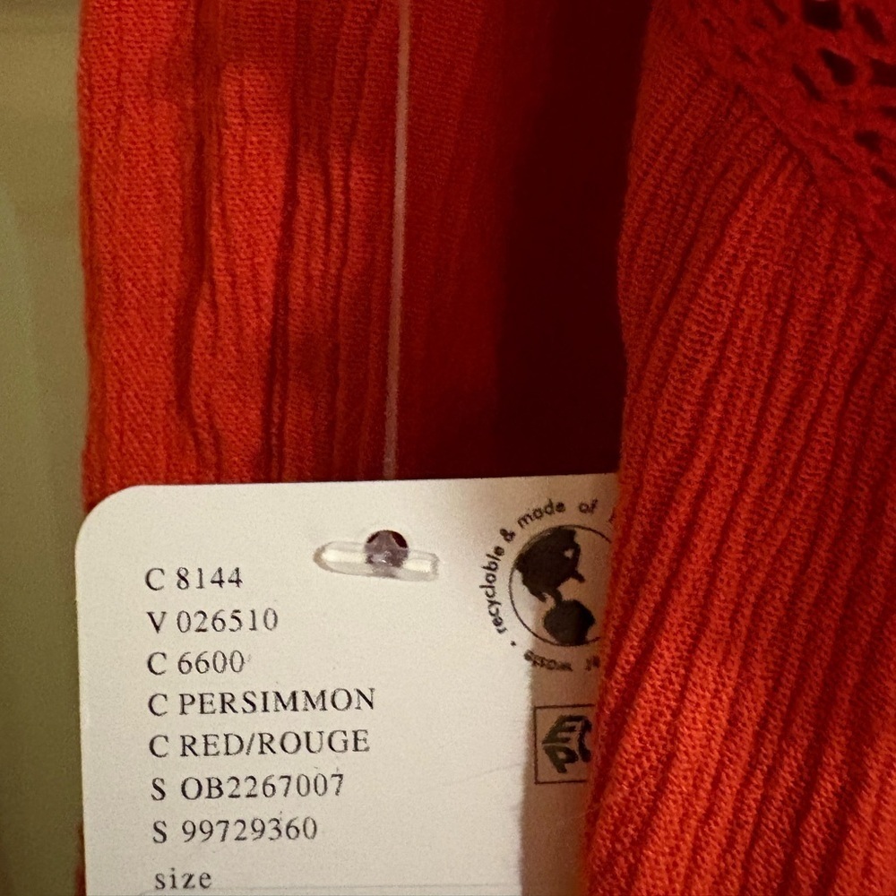 Free People Lorelai Maxi Top Small Color: Persimmon NWT - Picture 6 of 7